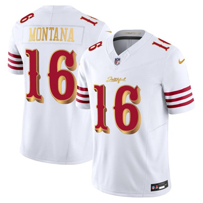 Men's San Francisco 49ers 2025 “Rivalries” Vapor Limited Jersey white #16 Joe Montana