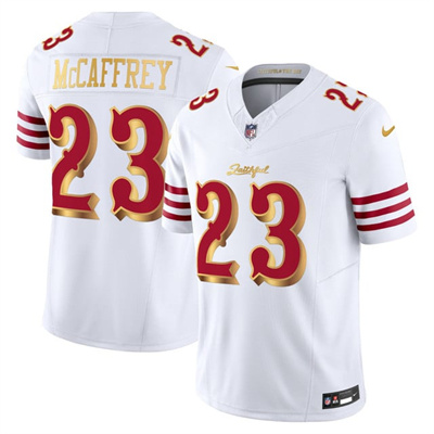 Men's San Francisco 49ers 2025 “Rivalries” Vapor Limited Jersey white #23 Christian McCaffrey