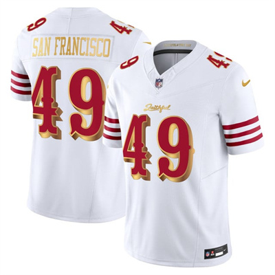 Men's San Francisco 49ers 2025 “Rivalries” Vapor Limited Jersey white #49 San Francisco