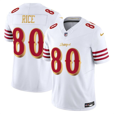 Men's San Francisco 49ers 2025 “Rivalries” Vapor Limited Jersey white #80 Jerry Rice