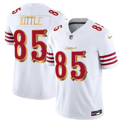 Men's San Francisco 49ers 2025 “Rivalries” Vapor Limited Jersey white #85 George Kittle