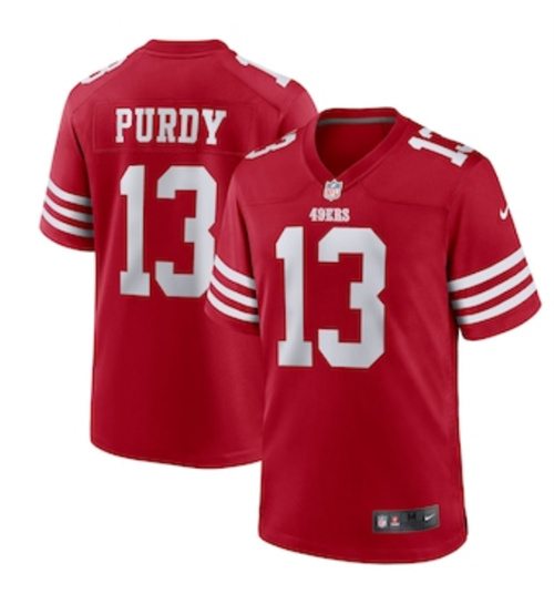 Men's San Francisco 49ers Brock Purdy Nike Scarlet Game Player Jersey
