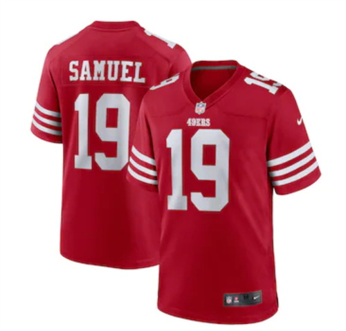 Men's San Francisco 49ers Deebo Samuel Nike Scarlet Player Game Jersey