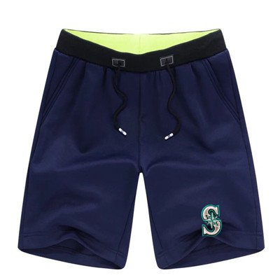 Men's Seattle Mariners Team Logo Navy Baseball Shorts