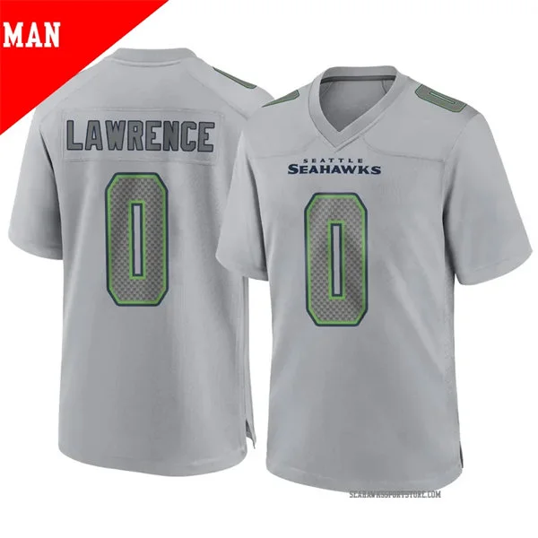 Men's Seattle Seahawks #0 DeMarcus Lawrence Nike Gray Atmosphere Fashion Game Jersey 