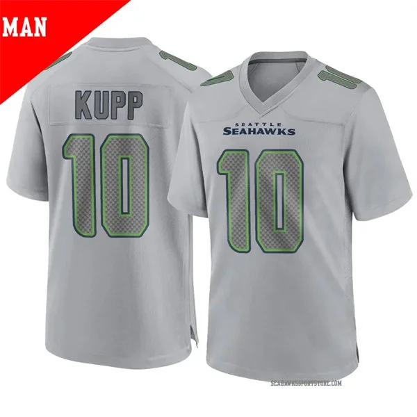 Men's Seattle Seahawks #10 Cooper Kupp Nike Gray Atmosphere Fashion Game Jersey 