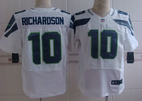 Men's Seattle Seahawks #10 Paul Richardson White Nik Elite Jersey