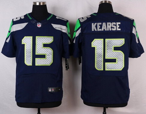 Men's Seattle Seahawks #15 Jermaine Kearse Blue Nik Elite Jersey