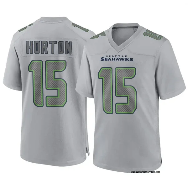 Men's Seattle Seahawks #15 Tory Horton Nike Gray Atmosphere Fashion Game Jersey 