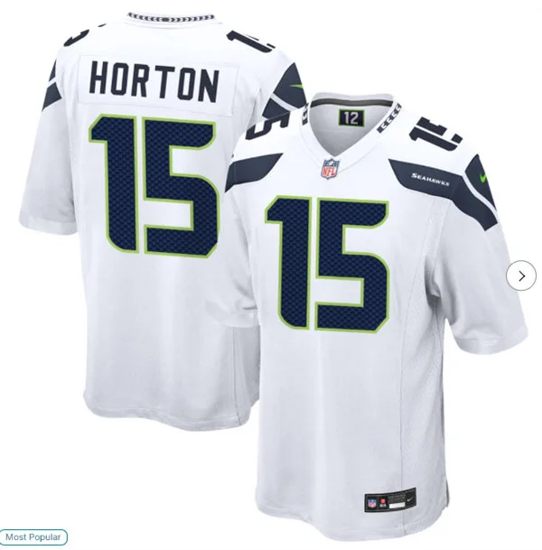 Men's Seattle Seahawks #15 Tory Horton Nike White Vapor F.U.S.E. Limited Jersey 