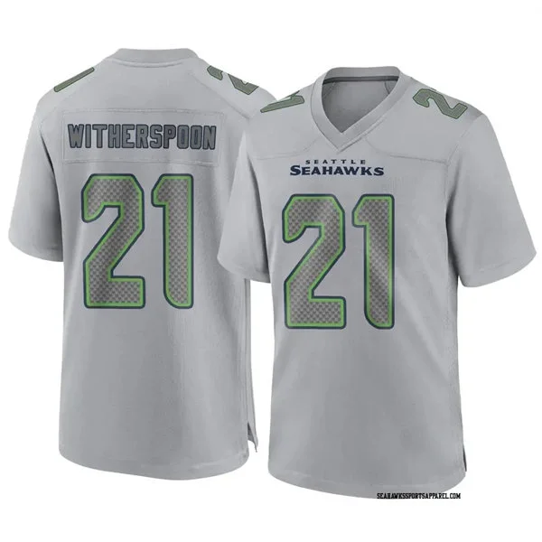 Men's Seattle Seahawks #21 Devon Witherspoon Nike Gray Atmosphere Fashion Game Jersey 