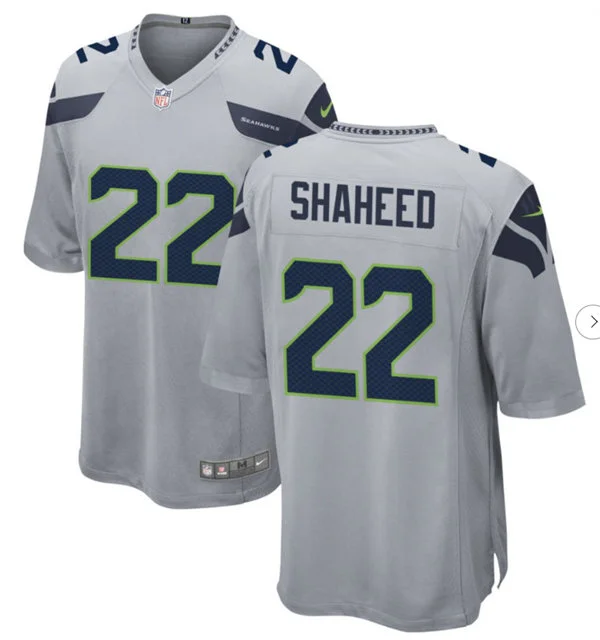 Men's Seattle Seahawks #22 Rashid Shaheed Nike Gray Alternate Vapor F.U.S.E. Limited Jersey 