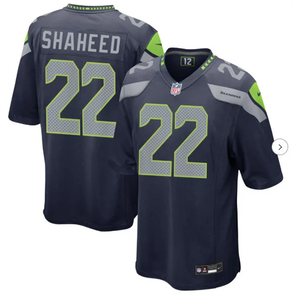 Men's Seattle Seahawks #22 Rashid Shaheed Nike Navy Vapor F.U.S.E. Limited Jersey 