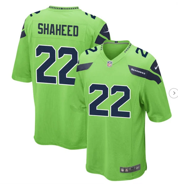 Men's Seattle Seahawks #22 Rashid Shaheed Nike Neon Green Alternate Vapor F.U.S.E. Limited Jersey 