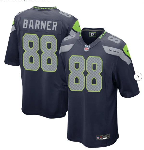 Men's Seattle Seahawks #88 AJ Barner Nike Navy Vapor F.U.S.E. Limited Jersey 