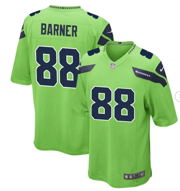Men's Seattle Seahawks #88 AJ Barner Nike Neon Green Alternate Vapor F.U.S.E. Limited Jersey 
