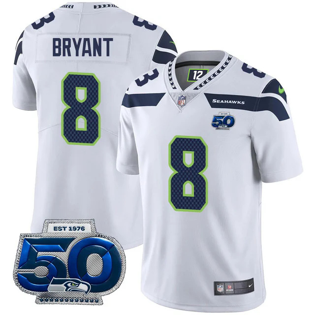 Men's Seattle Seahawks 50th Season Vapor Limited Jersey #8 COBY BRYANT.webp