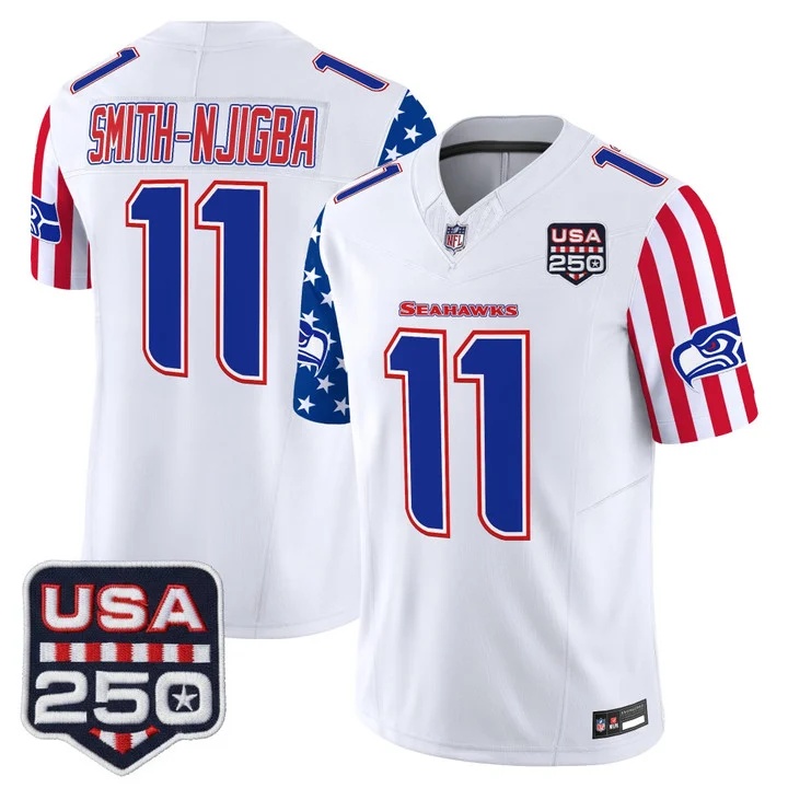 Men's Seattle Seahawks America 250 Edition Vapor Limited Jersey #11 SMITH-NJIGBA
