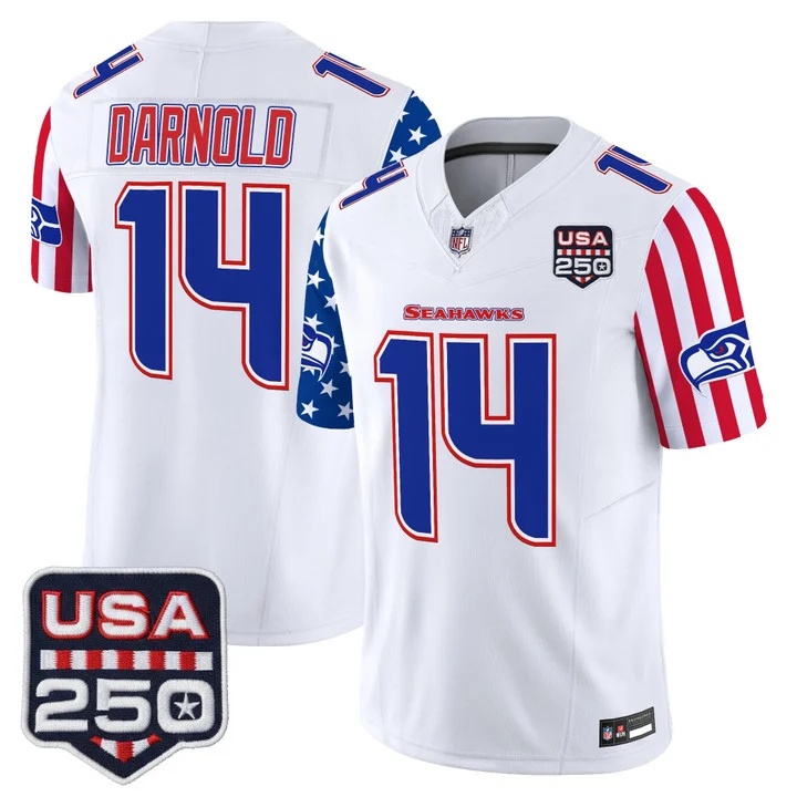 Men's Seattle Seahawks America 250 Edition Vapor Limited Jersey #14 SAM DARNOLD