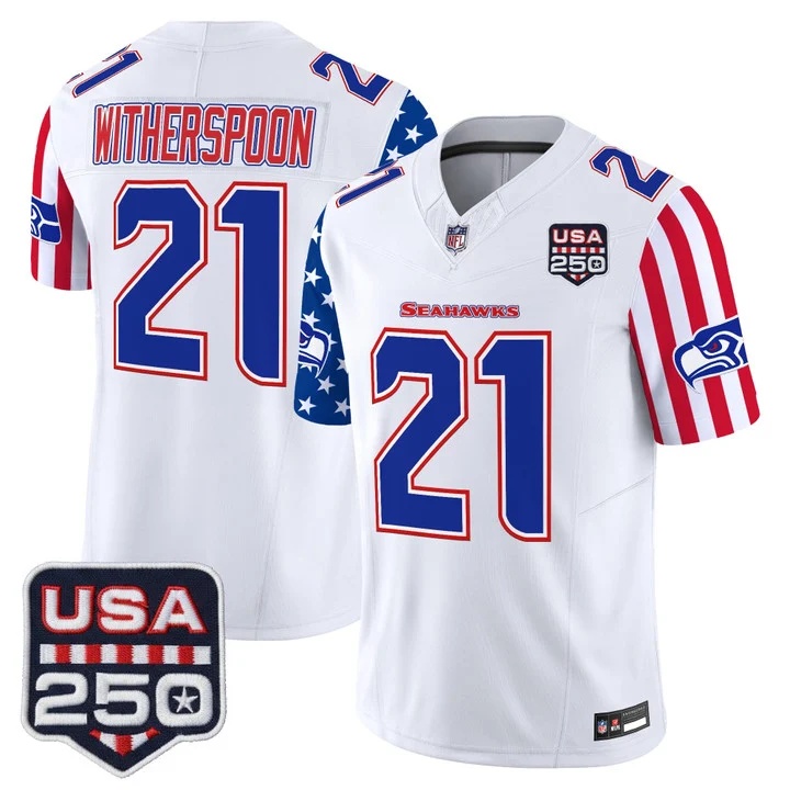 Men's Seattle Seahawks America 250 Edition Vapor Limited Jersey #21 DEVON WITHERSPOON