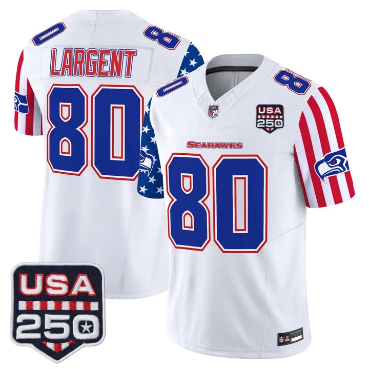Men's Seattle Seahawks America 250 Edition Vapor Limited Jersey #80 STEVE LARGENT