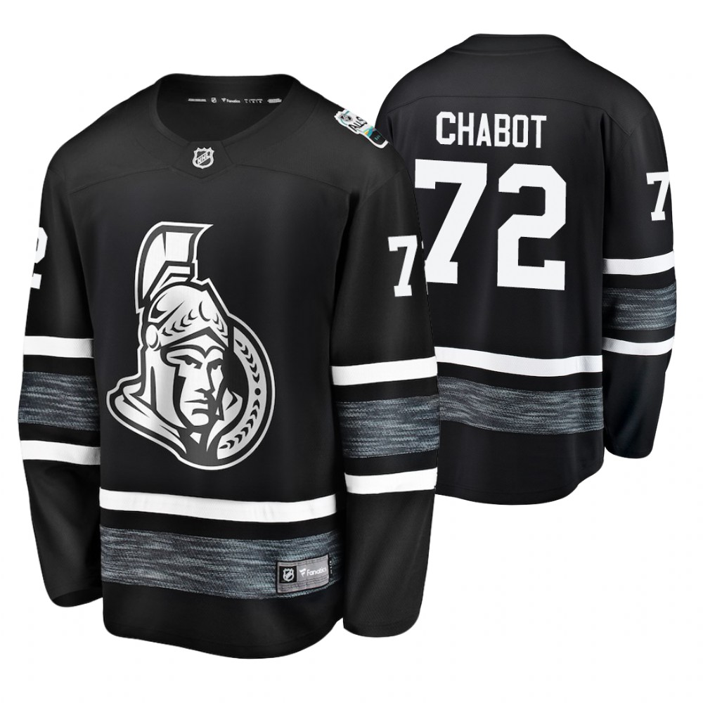 Men's Senators #72 Thomas Chabot Black 2019 NHL All-Star Jersey
