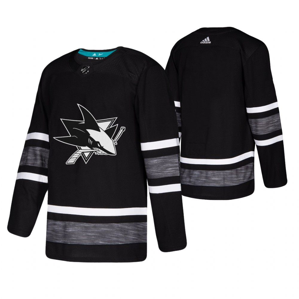 Men's Sharks # Blank Black 2019 NHL All-Star Jersey