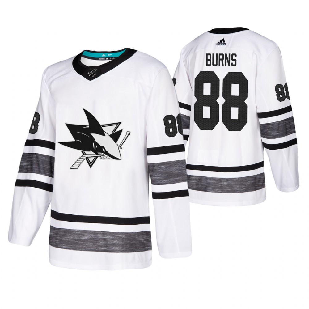 Men's Sharks #88 Brent Burns White 2019 NHL All-Star Jersey