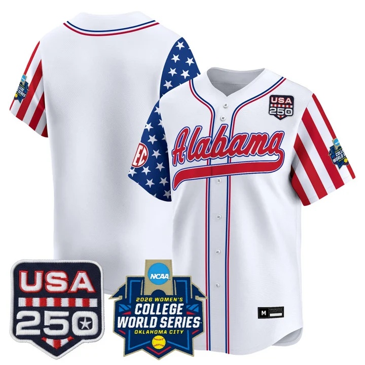 Men's Size - Alabama Softball America 250 Edition Vapor Premier Limited Jersey BLANK