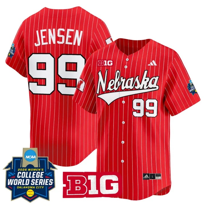 Men's Size - Nebraska Cornhuskers Softball 2026 World Series (WCWS) Vapor Premier Limited Jersey #99 ALEXIS JENSEN