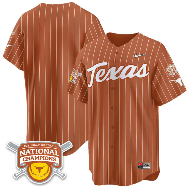 Men's Size - Texas Longhorns Softball 2025 World Series Champions Limited Jersey blank.webp
