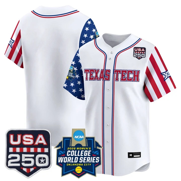Men's Size - Texas Tech Red Raiders America 250 Edition Vapor Premier Limited Jersey BLANK