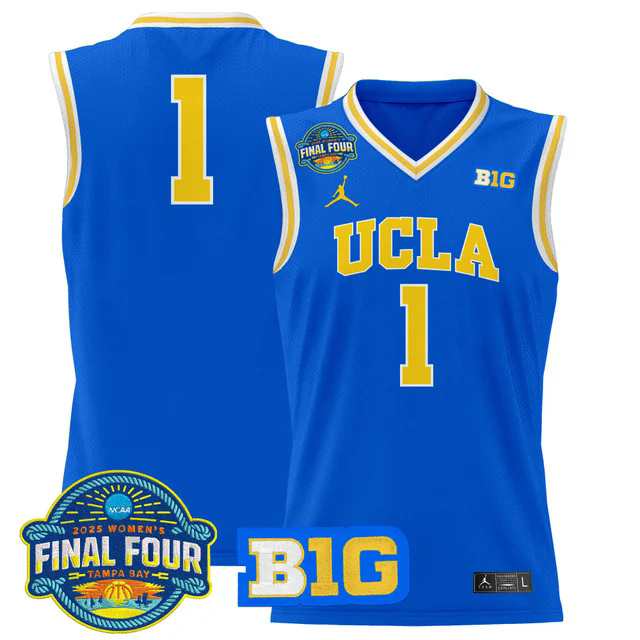 Men's Size - UCLA Bruins 2025 Big Ten Women's Final Four Patch Lightweight Basketball Jersey #1.webp