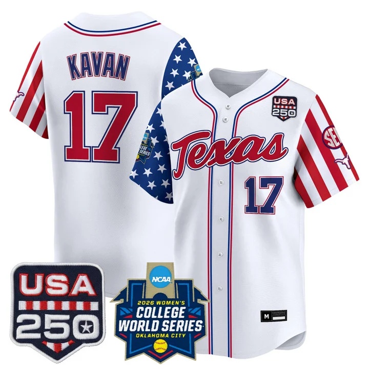 Men's Size -Texas Longhorn America 250 Edition Vapor Premier Limited Jersey #17 TEAGAN KAVAN