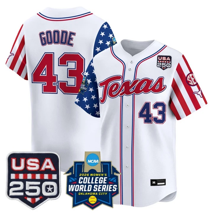 Men's Size -Texas Longhorn America 250 Edition Vapor Premier Limited Jersey #43 LEIGHANN GOODE