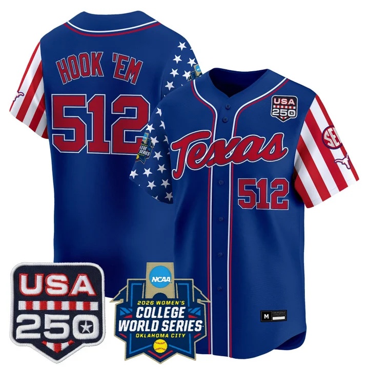 Men's Size -Texas Longhorn America 250 Edition Vapor Premier Limited Jersey royal #512 HOOK'EM