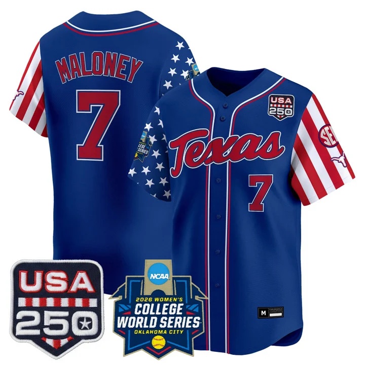 Men's Size -Texas Longhorn America 250 Edition Vapor Premier Limited Jersey royal #7 ASHTON MALONEY