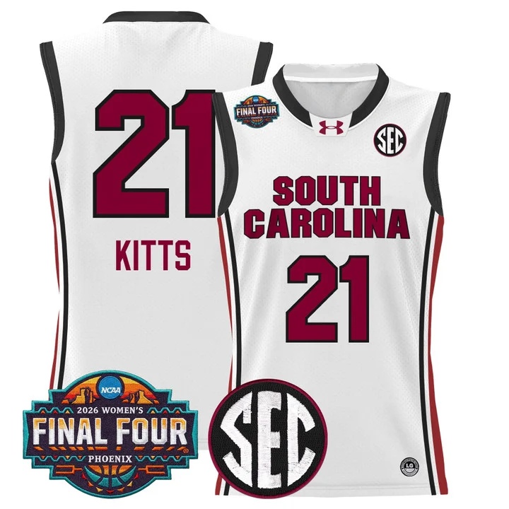 Men's Size South Carolina Gamecocks 2026 Women's Tournament Final Four Basketball Jersey #21 CHLOE KITTS