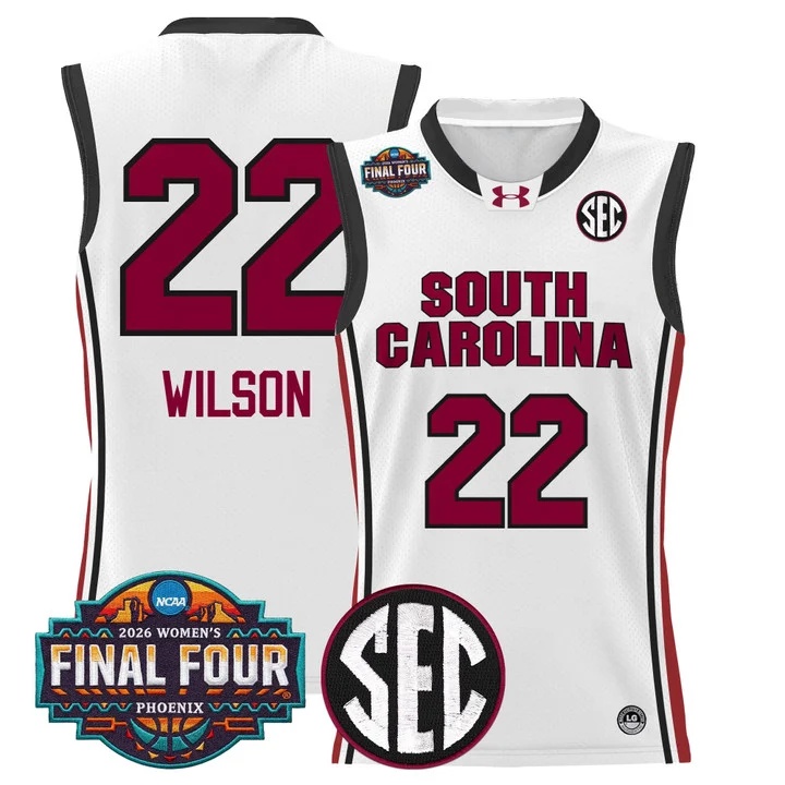 Men's Size South Carolina Gamecocks 2026 Women's Tournament Final Four Basketball Jersey #22 A'JA WILSON