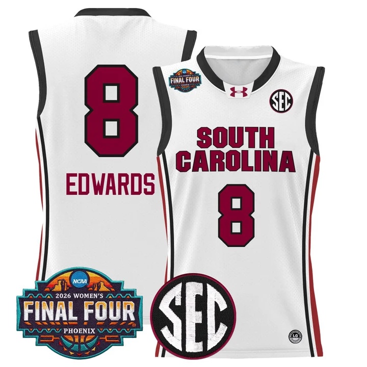 Men's Size South Carolina Gamecocks 2026 Women's Tournament Final Four Basketball Jersey #8 JOYCE EDWARDS