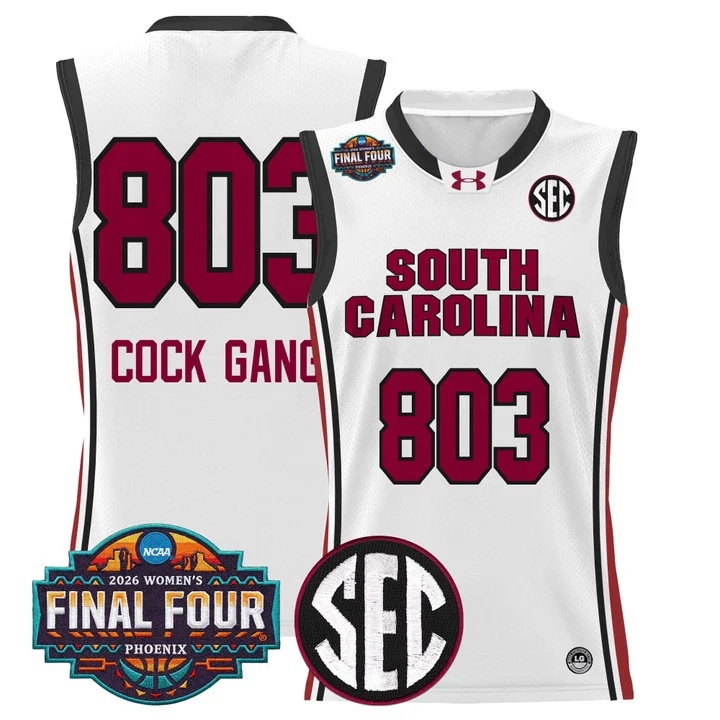 Men's Size South Carolina Gamecocks 2026 Women's Tournament Final Four Basketball Jersey #803 COCK GANG
