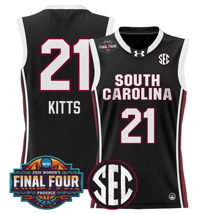 Men's Size South Carolina Gamecocks 2026 Women's Tournament Final Four Basketball Jersey BLACK #21 CHLOE KITTS