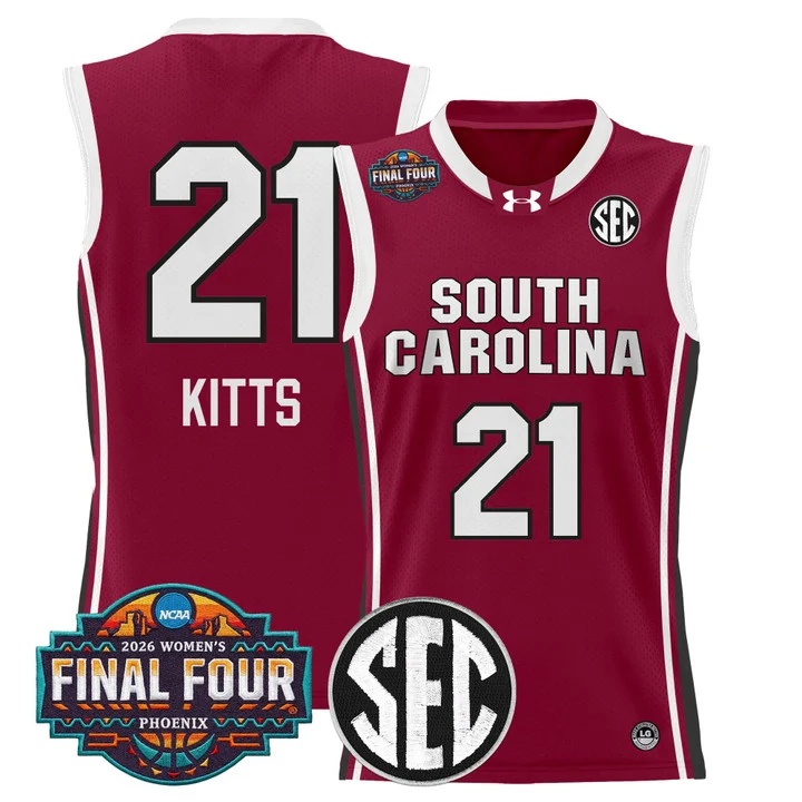 Men's Size South Carolina Gamecocks 2026 Women's Tournament Final Four Basketball Jersey GARNET #21 CHLOE KITTS