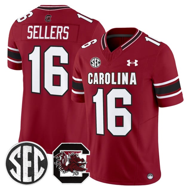 Men's South Carolina Gamecocks 2025 Vapor Limited Jersey #16 LaNorris Sellers