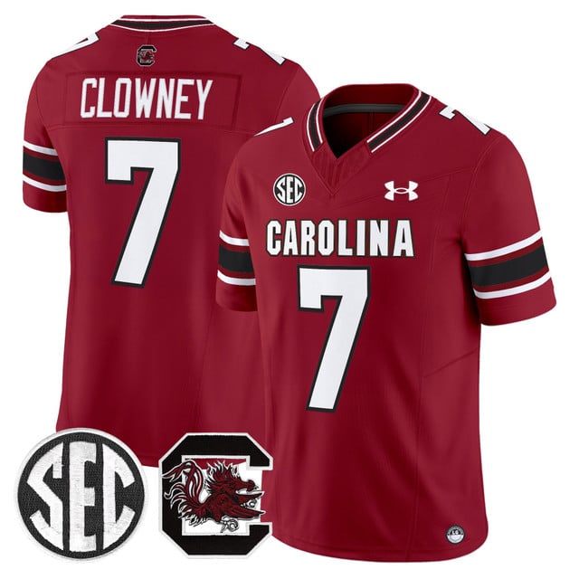 Men's South Carolina Gamecocks 2025 Vapor Limited Jersey #7 Jadeveon Clowney