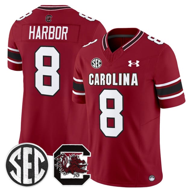 Men's South Carolina Gamecocks 2025 Vapor Limited Jersey #8 Nyck Harbor
