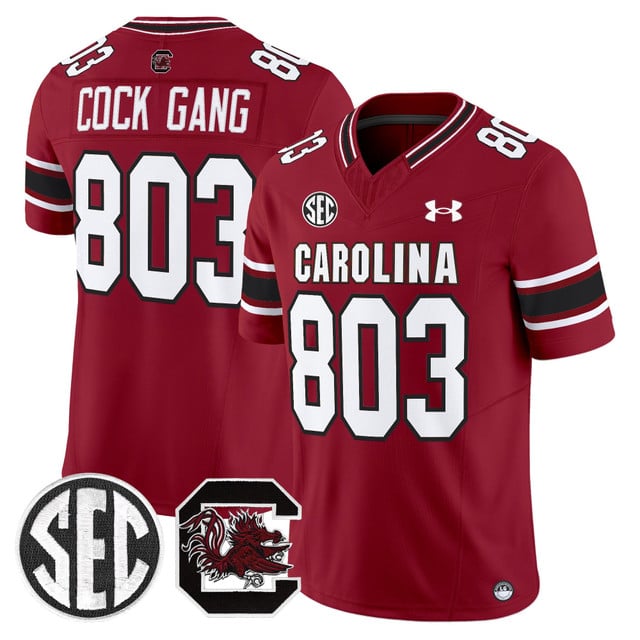 Men's South Carolina Gamecocks 2025 Vapor Limited Jersey #803 Cock Gang