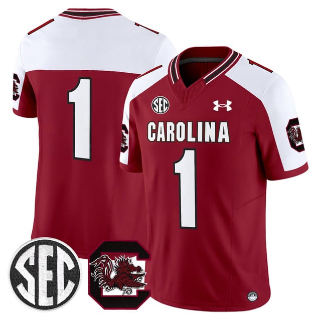 Men's South Carolina Gamecocks 2025 Vapor Limited Jersey red #1