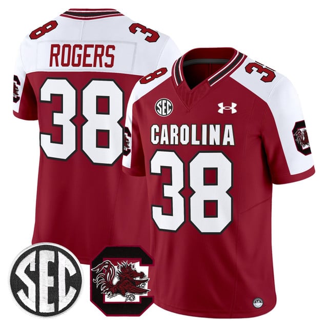 Men's South Carolina Gamecocks 2025 Vapor Limited Jersey red #38 George Rogers