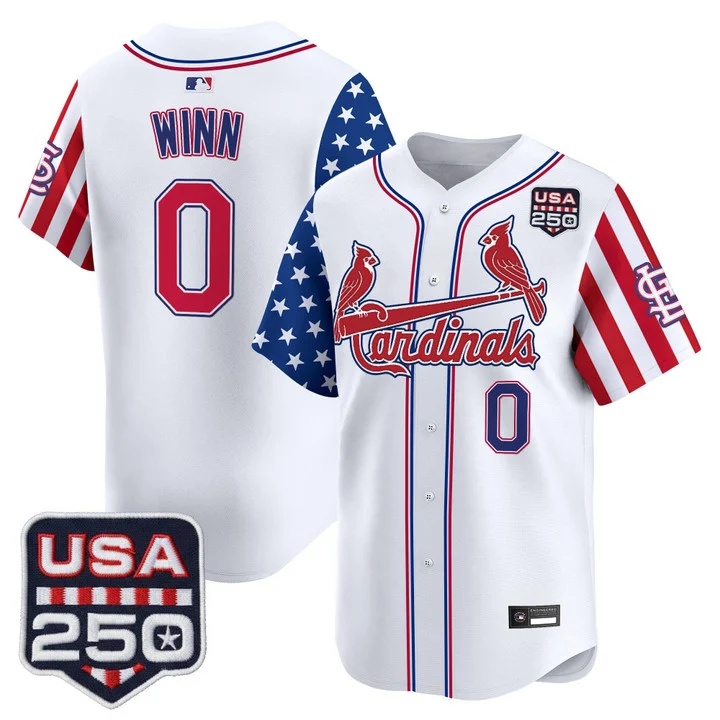 Men's St. Louis Cardinals America 250 Edition Vapor Premier Limited Jersey #0 MASYN WINN